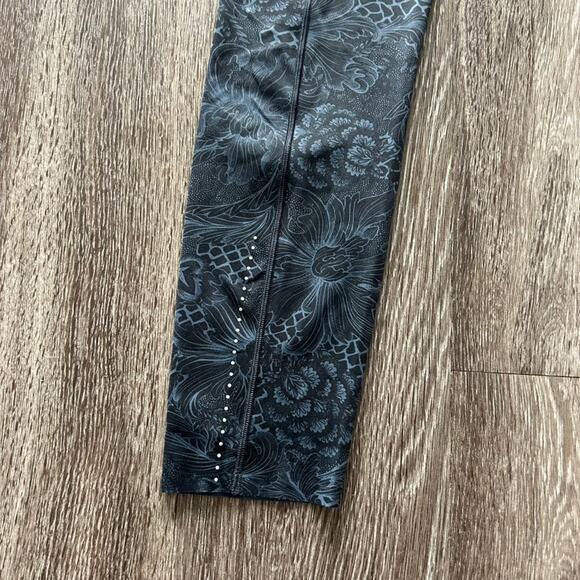 Lululemon Run On Tight 25" Nouveau Mach Blue Black Size 6 High Rise Leggings EUC - Picture 16 of 16